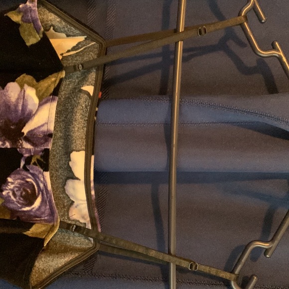 Forever 21 Black Floral Velvet Cami Slip Dress - Picture 7 of 10